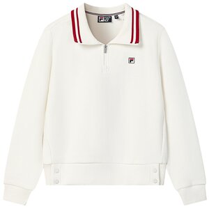 
FILA official women's pullover sweatshirt 2026 spring new fashion casual and comfortable knitted long-sleeved top