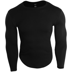 BLUESLFY American long -sleeved T -shirt fitness clothes Men's winter casual tight slim stretch sports warm clothes
