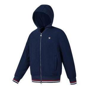 
FILA Official Men's Cotton Clothes 2026 Spring New Tennis Sports Loose Woolen Coat Hooded Jacket