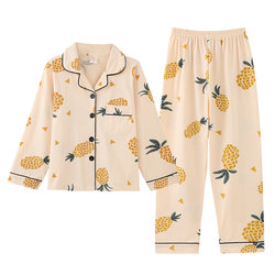 Children's Pajamas Girls Spring and Autumn Pure Cotton Air Conditioning Princess