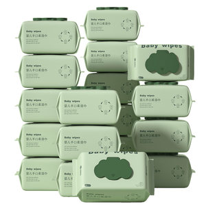 Super Asian baby hand and mouth fart wipes newborn baby baby plus thickening affordable large package wet tissues for families
