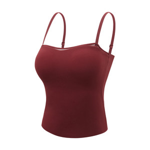 
Warm vest suspender women's bra-free all-in-one beautiful back underwear sexy red inner bottoming top autumn and winter