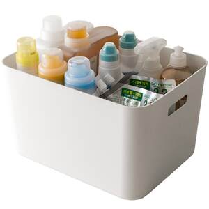 
Lazy corner storage box with lid storage basket desktop sundries kitchen snacks toys cosmetics plastic storage box