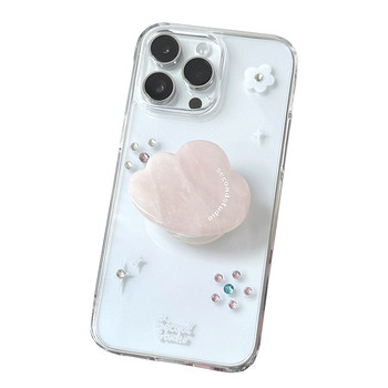 Niche cute natural stone super transparent shell girl