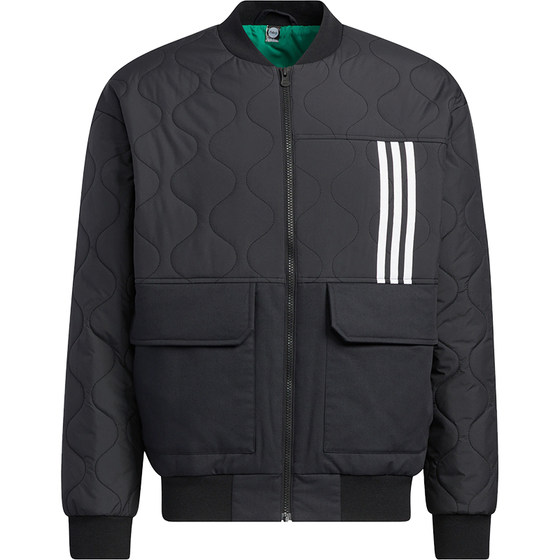 Adidas/Adidas genuine NEO men's and women's leisure and warm stand -up cotton jacket HN4775
