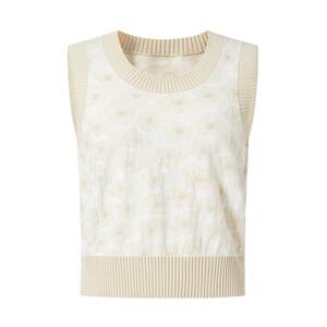 
Shopping mall same style Mossaksha French flower knitted pullover round neck vest sweater vest for women