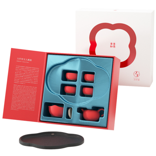 セラミックカンフーティーセット 家庭用ティーブリューイングセット 6