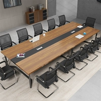 Таблица офисной мебели Простые и современные простые простые таблицы переговоров по столу конференц -зала стола Стол Стул Комбинация
