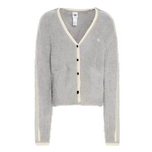 
Ouyang Nana's same style plush knitted sweater cardigan jacket for women adidas Adidas official clover