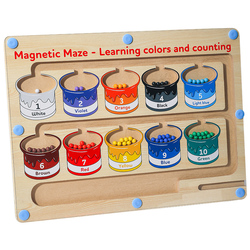 Children's Toy Magnetic Maze Walking Beads Concentration Training Puzzle Breakthrough Game Maze Magnet Suction Beads Magnetic Beads