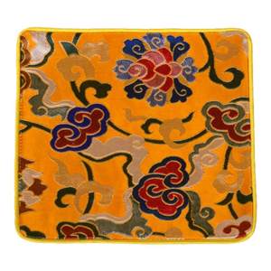 Tibetan Buddha Fabric Art Ethnic Style Home Buddha Hall Tibetan Culture Desktop Decoration Rectangular Flower Small Table Mat Dining Mat Cup Mat