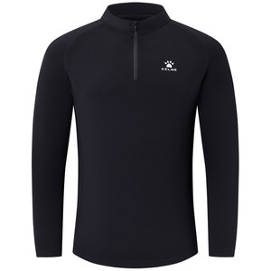 
KELME fitness long-sleeved T-shirt men's 2026 spring quick-drying running sports high-elastic half-zip top