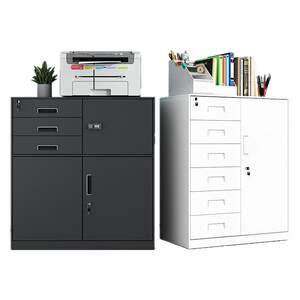 Thickened three -guaranteed iron leather dwarf cabinet office file cabinet information drawer cabinet storage cabinet tool with lock lock cabinet
