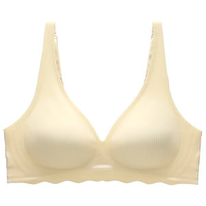 
Six rabbits with traceless underwear for women with small breasts gathered together with jelly strips soft support comfortable bra without steel ring