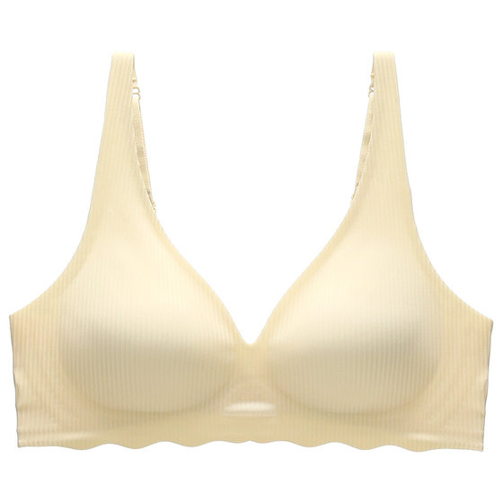 
Six rabbits with traceless underwear for women with small breasts gathered together with jelly strips soft support comfortable bra without steel ring