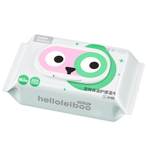
leiboo pet wet wipes, special wet wipes for cats and dogs, no-rinse, wipe feet, wipe buttocks, wipe tear marks, clean
