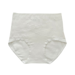 High waist tummy control pure cotton underwear for girls that slightly presses on the small waist