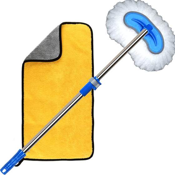 Car washing and mop without hurting the car brush brush bristles Soft snow removal car special car artifact artifact telescopic long handle sweeping snow brush