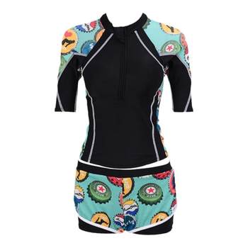 Langsha two -piece swimsuit parent -child family sunscreen
