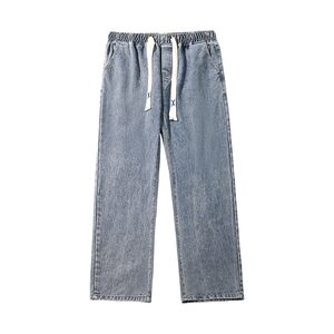 
NASA STUSY American high street 2026 new spring and autumn loose straight jeans men's casual long pants