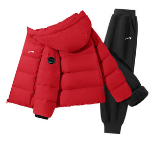 
Guireniao children's clothing boys' suits winter clothing 2026 new children's warm down jacket boys winter fleece pants
