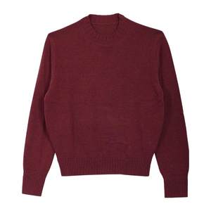 
CULTUM merino wool autumn and winter retro half turtle neck long sleeve round neck sweater men's inner base shirt