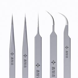 Stainless steel extended and hardened tweezers made by Xinzhi
