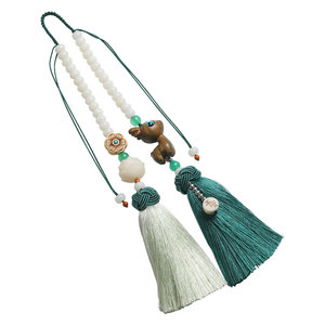 All the way Ping An Tonku Cars Trade Pendant High -end Men and Women's Cars Internal Tripper Tripper Carry Mirror Decoration