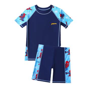 Children's swimsuit Spider -Man boys split
