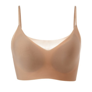 
Forlé Girl Liquid Foundation Invisible Bra Women's Thin Shoulder Straps Small Breast Summer Thin Seamless Cooling Bra