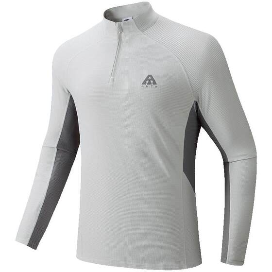 
ANTA Earth Shell outdoor long-sleeved T-shirt men's spring new half-zip jacket with sports top