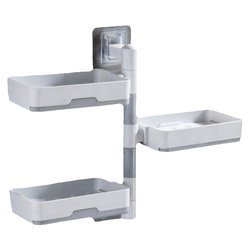 No punching multifunctional soap dish for home bathroom