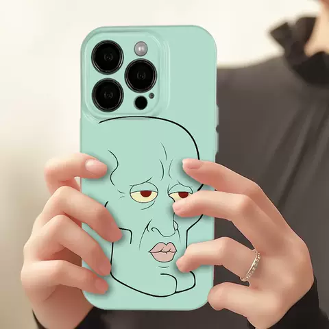 Spongebob Handsome Squidward Meme Phone Case for iPhone, Xiaomi