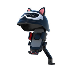 Electric battery car mobile phone holder with umbrella, motorcycle bike take-out rider special vehicle-mounted shock-proof mobile phone holder