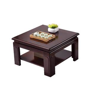 Solid wood generous table minimalist living room coffee table side several squares side of the sofa, square simple Chinese office tea table
