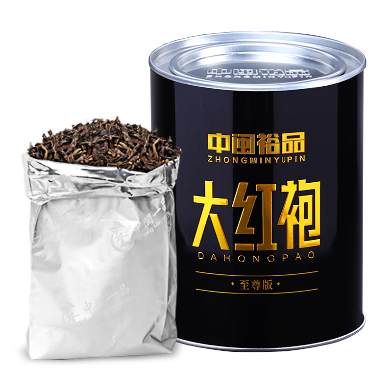 中闽裕品 大红袍茶叶武夷岩茶浓香型乌龙茶 100g罐装  金币+券后7.9元包邮 详见正文