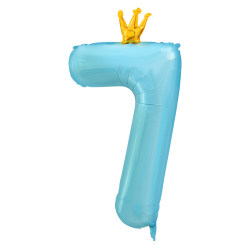 40-inch crown blue digital balloon
