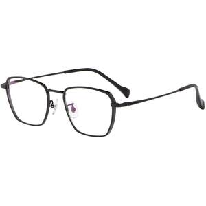 Ultra -light myopia, men's tide pure titanium full -frame height of myopia big face glasses frame J86012