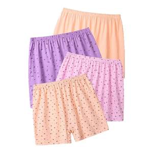 
Antarctic mother underwear women's pure cotton flat corners high waist fat plus large size middle-aged and elderly grandma boxer shorts head
