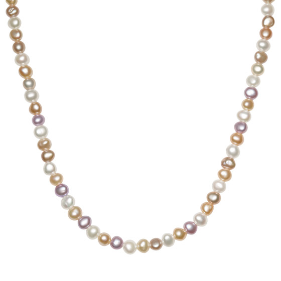 
Saturday Fortune Freshwater Pearl Necklace Female Color Pearl Pendant S925 Silver Elegant Holiday Gift for Girlfriend