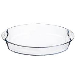Heat-resistant double-ear oval baking pan cutlery set