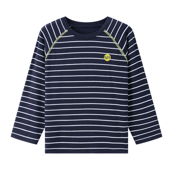 
Children's inner t-shirts, boys and teenagers, spring and autumn striped t-shirts, girls' long-sleeved t-shirts, girls' bottoming shirts, Korean style