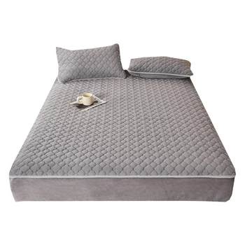 Type A milk velvet bed sheet coral velvet thickened bedspread winter