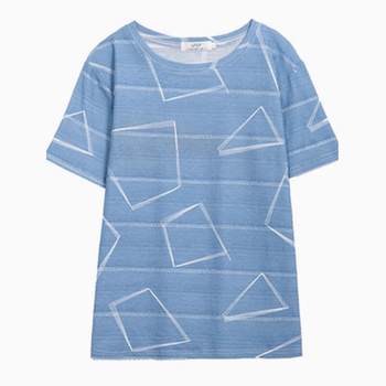 Covering the belly, fat sister, cotton short -sleeved T -shirt, summer clothing reduction reduction
