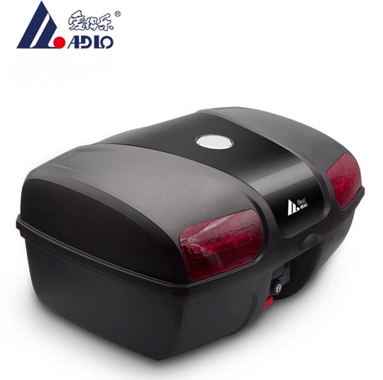 Adlo 8601 Extra Large Motorcycle Trunk - 47L Tail Box with Lighting