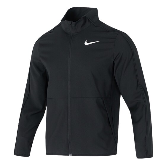 
Lucky Leaf丨Nike official jacket men's 2026 spring new black cardigan stand-up collar sports long-sleeved jacket