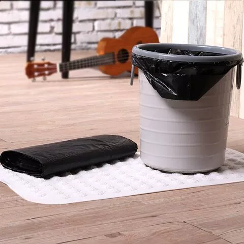 Портативный мусорный мешок для домашнего использования, большая черная пластиковая майка топ, увеличенная толщина