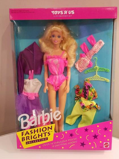 发 Barbie Fashion Brights 1992 正品绝版时尚芭比娃娃