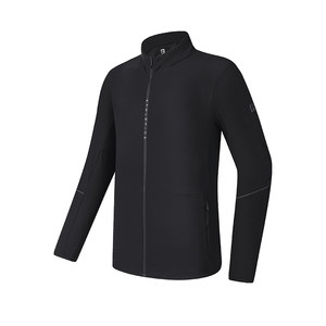 Fila official men's knitted long -sleeved jacket 2024 autumn new fitness sports comfortable cooling top
