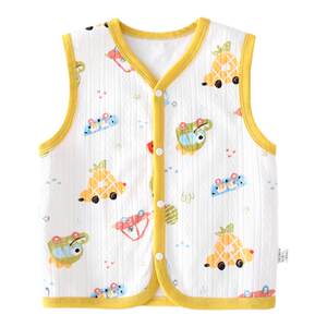 
Baby vest pure cotton spring and autumn winter style belly protection vest men and women children's vest autumn thin style